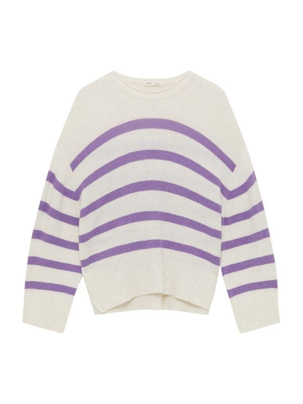 Pull&Bear Pull&Bear Pulover  lila / bela