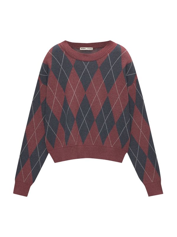 Pull&Bear Pull&Bear Pulover  marine / grenada / off-bela