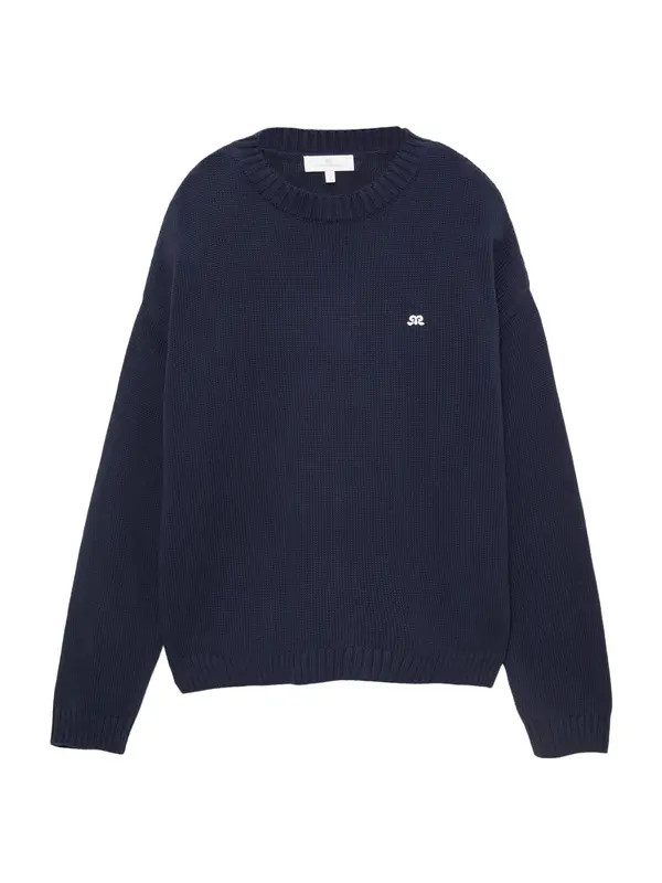 Pull&Bear Pull&Bear Pulover  mornarska / bela
