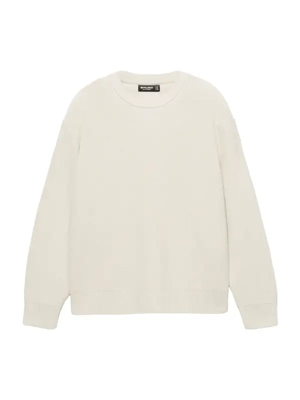 Pull&Bear Pull&Bear Pulover  naravno bela