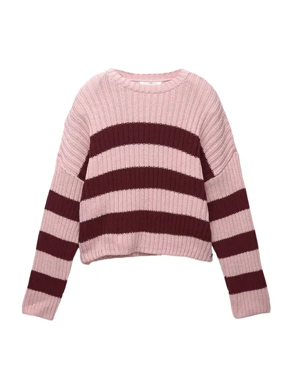 Pull&Bear Pull&Bear Pulover 'PACIFIC'  roza / burgund