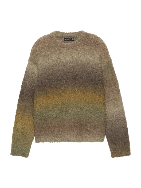 Pull&Bear Pull&Bear Pulover  rjava / svetlo rjava / kaki / oliva