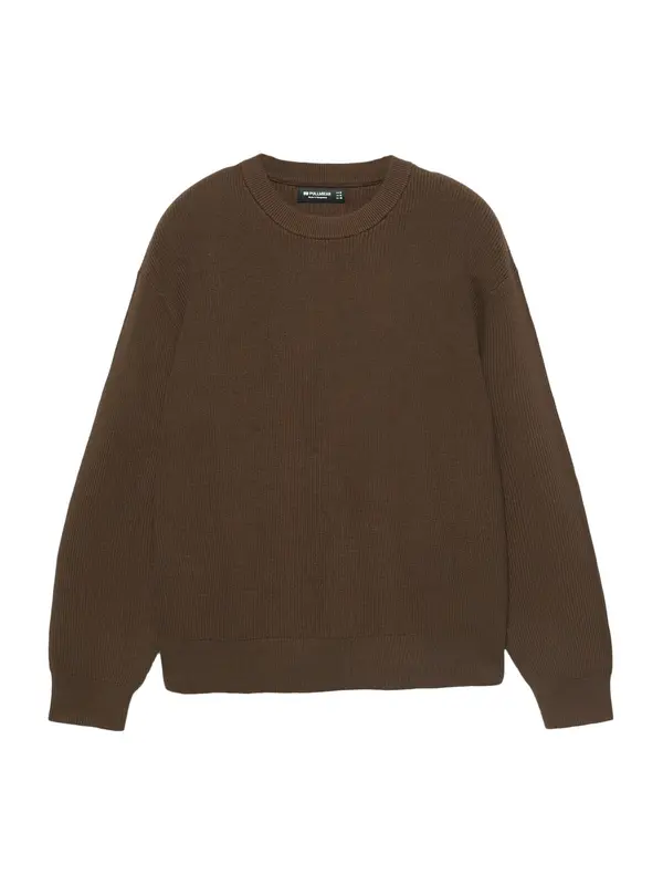 Pull&Bear Pull&Bear Pulover  rjava