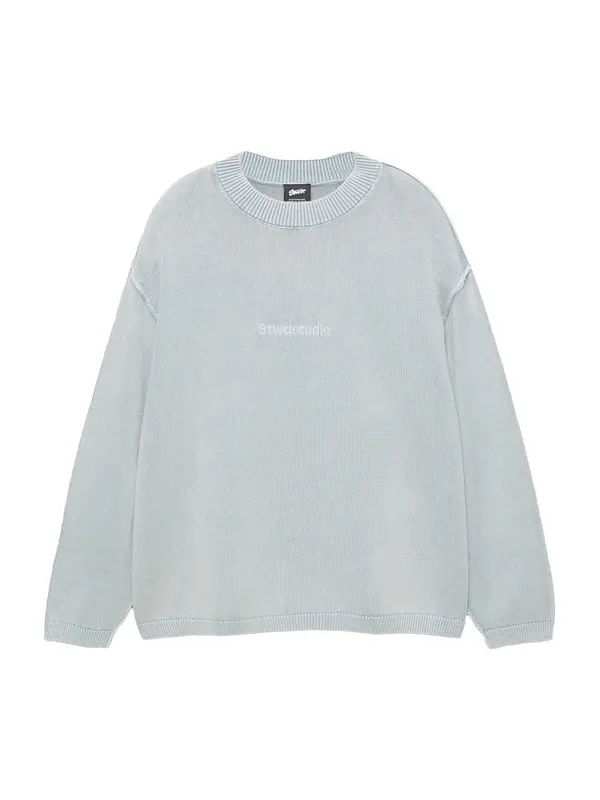 Pull&Bear Pull&Bear Pulover 'STWD'  pastelno modra