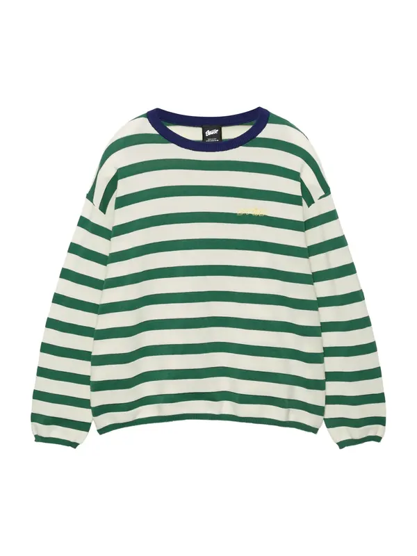 Pull&Bear Pull&Bear Pulover 'STWD'  zelena / bela