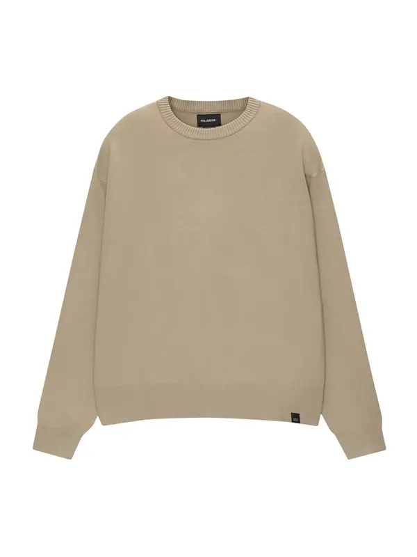 Pull&Bear Pull&Bear Pulover  temno bež