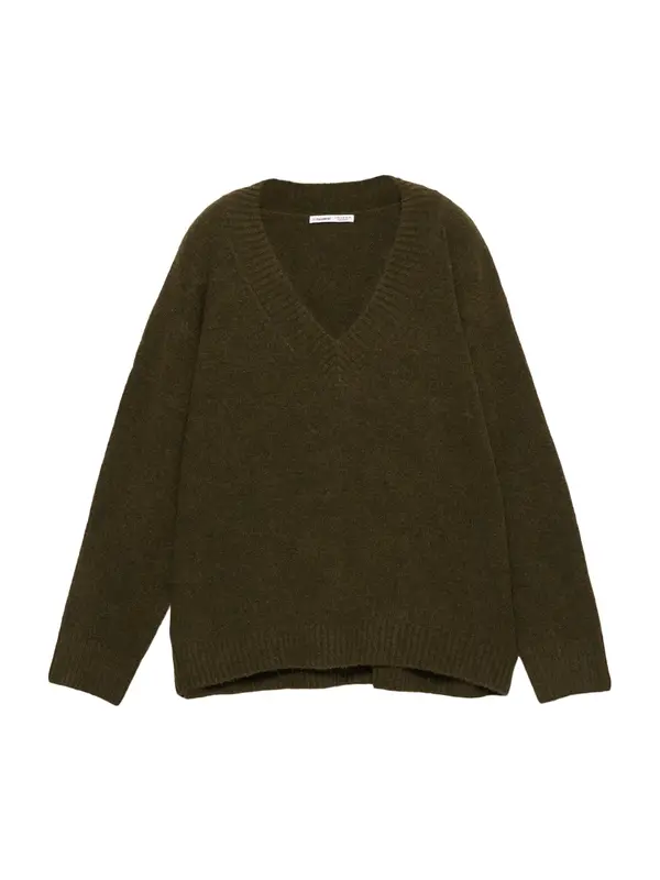 Pull&Bear Pull&Bear Pulover  temno rjava