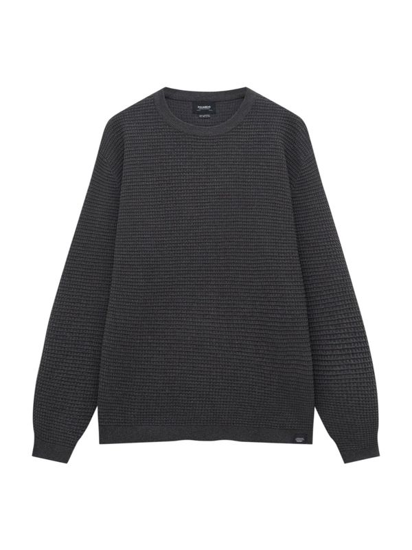 Pull&Bear Pull&Bear Pulover  temno siva