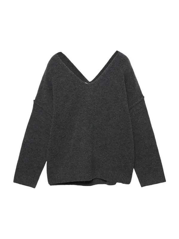 Pull&Bear Pull&Bear Pulover  temno siva