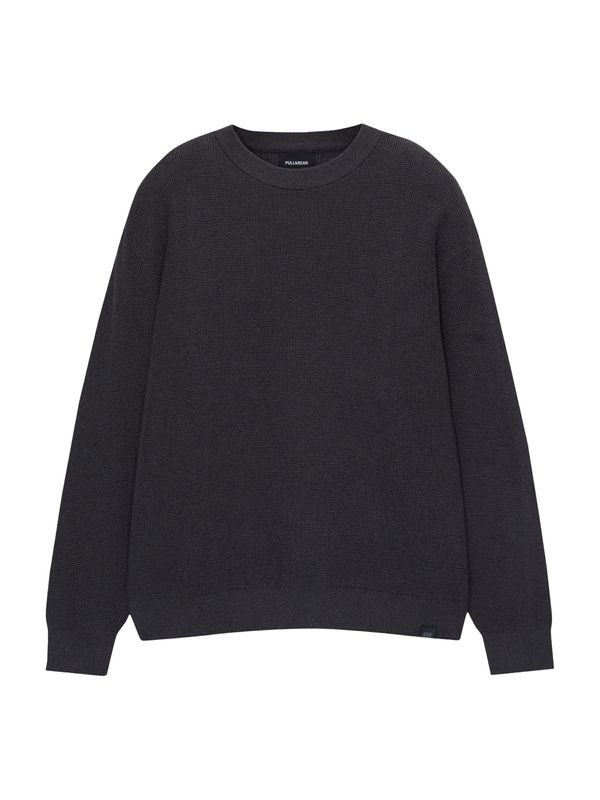 Pull&Bear Pull&Bear Pulover  temno siva