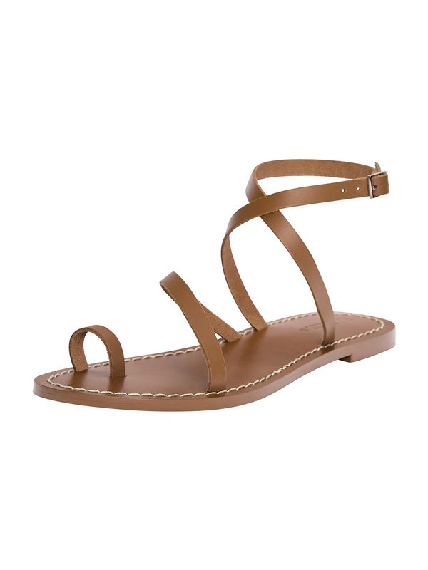 Pull&Bear Pull&Bear Sandali s paščki  umbra