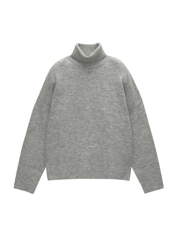 Pull&Bear Pull&Bear Širok pulover 'PACIFIC'  pegasto siva