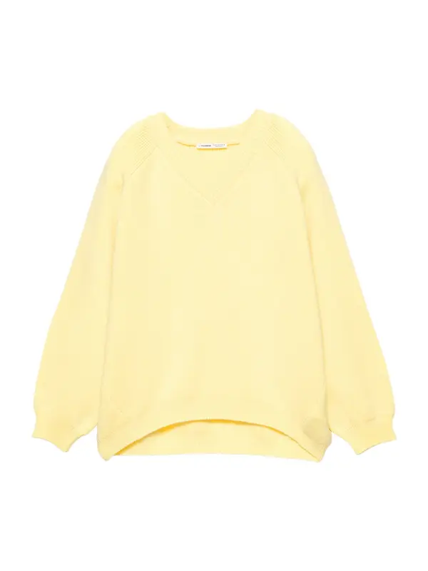 Pull&Bear Pull&Bear Širok pulover  rumena
