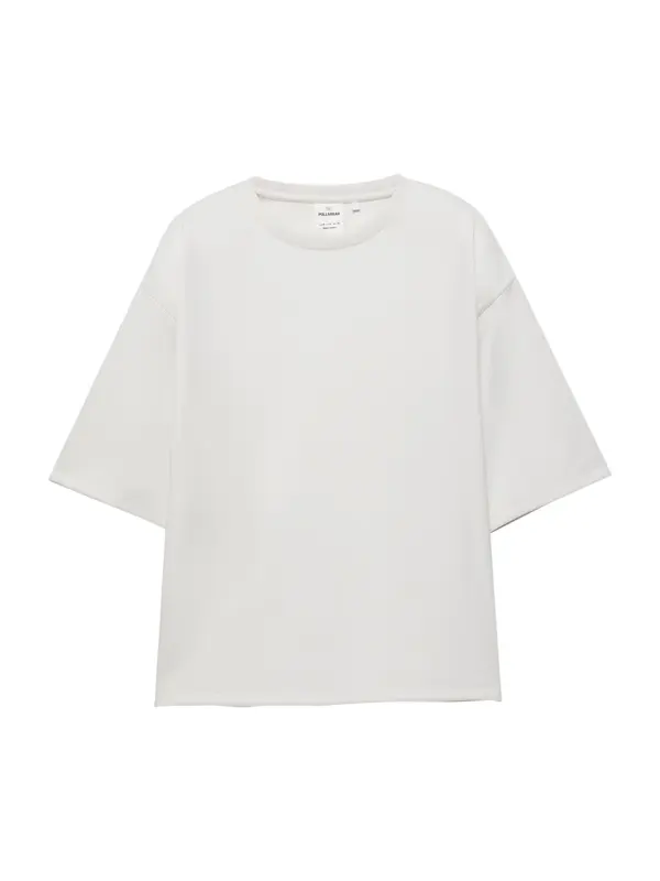 Pull&Bear Pull&Bear Široka majica  ecru