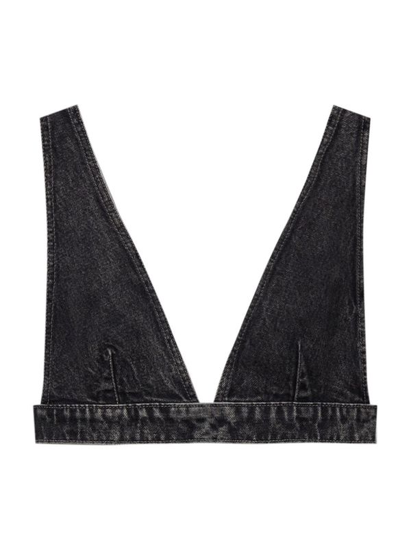 Pull&Bear Pull&Bear Top  črn denim