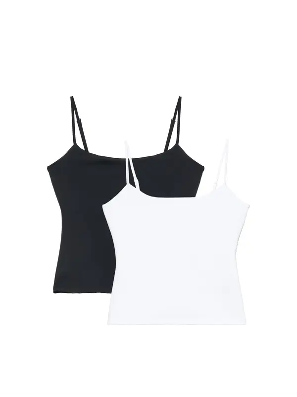 Pull&Bear Pull&Bear Top  črna / bela