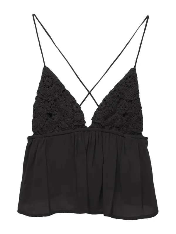Pull&Bear Pull&Bear Top  črna