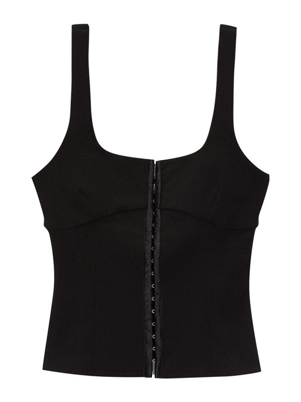 Pull&Bear Pull&Bear Top  črna