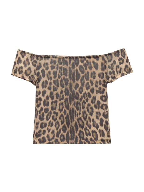 Pull&Bear Pull&Bear Top  med / črna