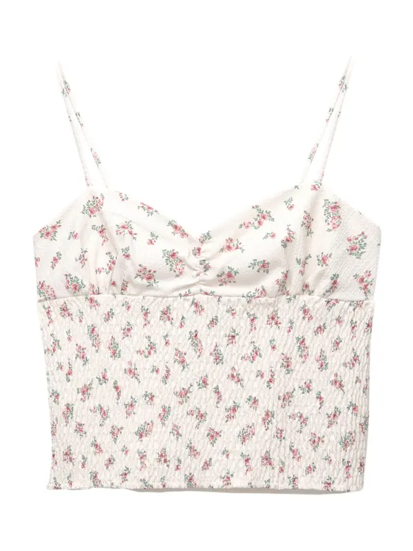 Pull&Bear Pull&Bear Top  meta / roza / staro roza / bela