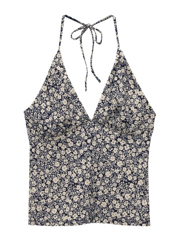 Pull&Bear Pull&Bear Top  mornarska / off-bela