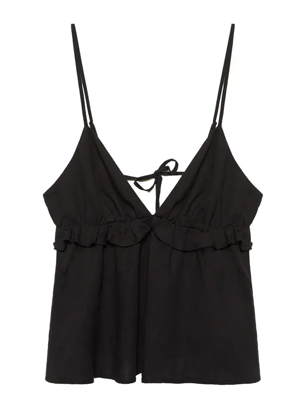 Pull&Bear Pull&Bear Top 'PACIFIC'  črna