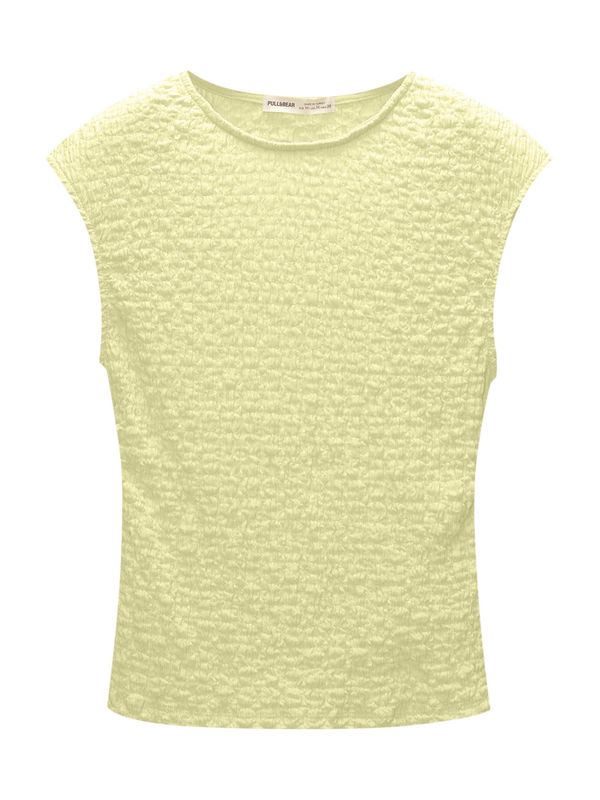 Pull&Bear Pull&Bear Top  pastelno rumena