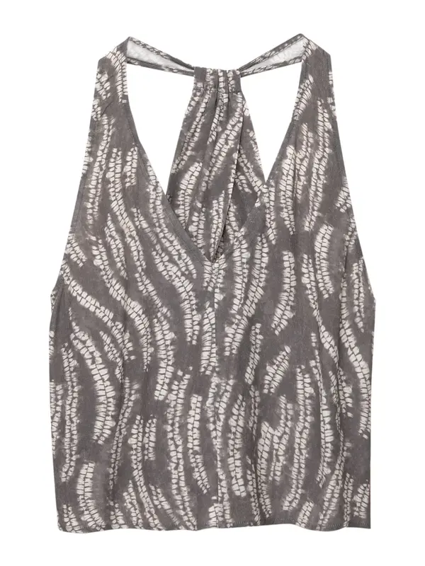 Pull&Bear Pull&Bear Top  siva / off-bela