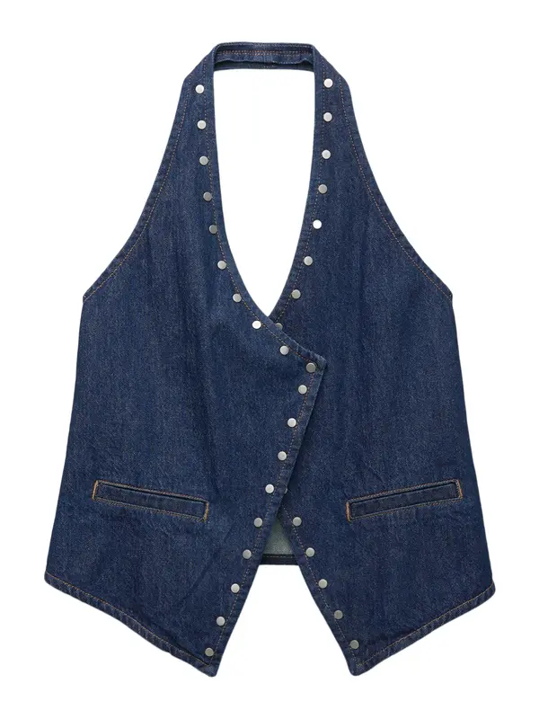 Pull&Bear Pull&Bear Top  temno modra