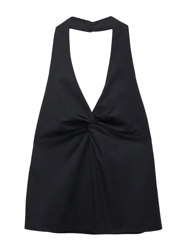 Pull&Bear Pull&Bear Top  temno modra