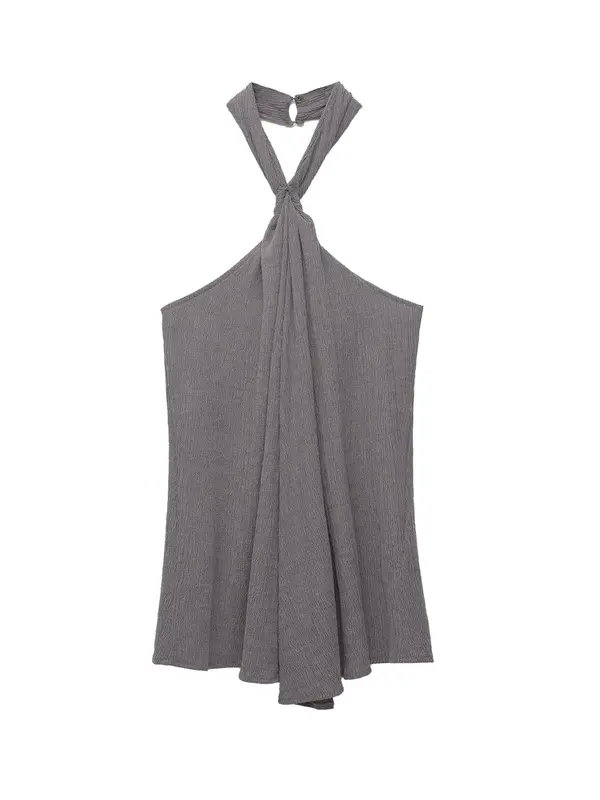 Pull&Bear Pull&Bear Top  temno siva