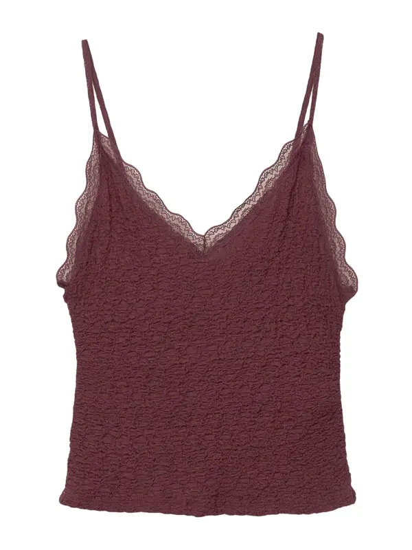 Pull&Bear Pull&Bear Top  vinsko rdeča