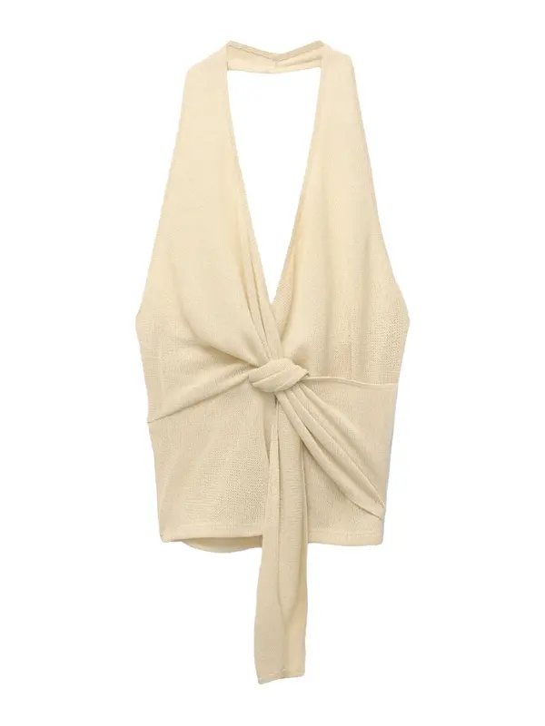Pull&Bear Pull&Bear Top z naramnicami  nude