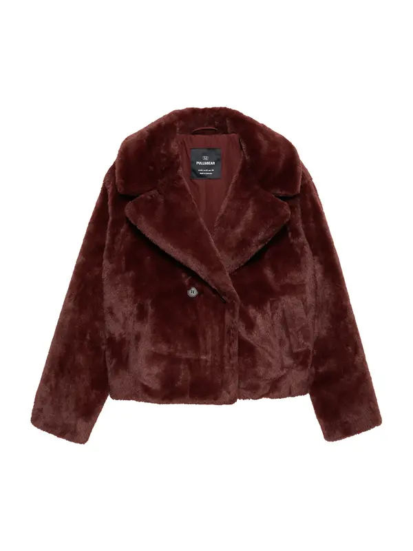 Pull&Bear Pull&Bear Zimska jakna  burgund