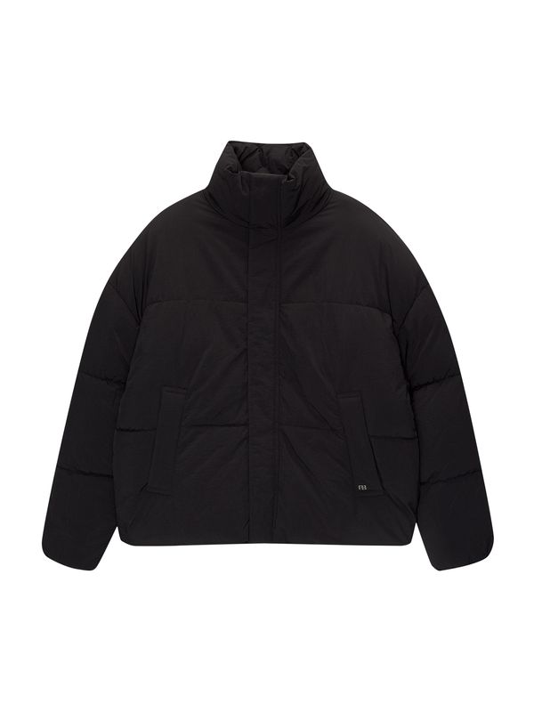 Pull&Bear Pull&Bear Zimska jakna  črna / off-bela