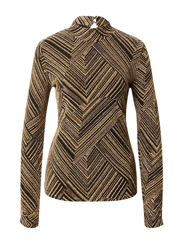 PULZ Jeans PULZ Jeans Majica 'Cavila'  zlata / črna