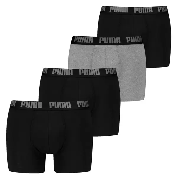 PUMA PUMA Boksarice  pegasto siva / črna