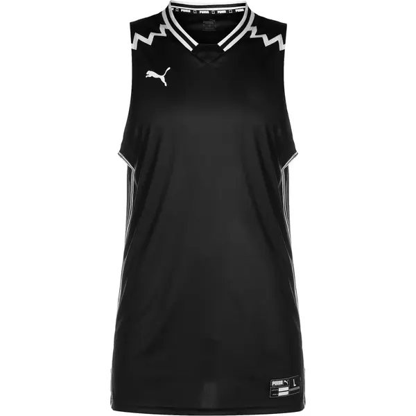 PUMA PUMA Dres 'Hoops Team Game'  črna / bela