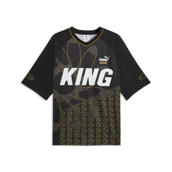 PUMA PUMA Dres 'King'  temno rumena / temno siva / črna / bela
