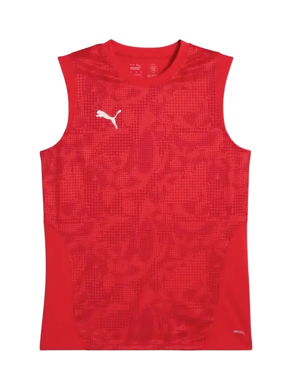 PUMA PUMA Dres 'teamCUP'  rdeča / bela