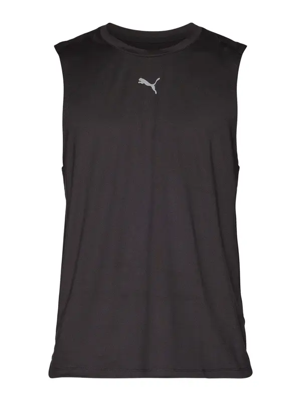 PUMA PUMA Funkcionalna majica 'Cloudspun'  siva / črna