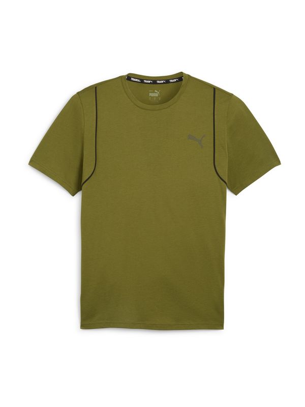 PUMA PUMA Funkcionalna majica 'Concept'  oliva / svetlo zelena / bela