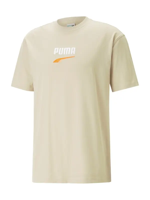 PUMA PUMA Funkcionalna majica 'Downtown'  kit / oranžna / bela
