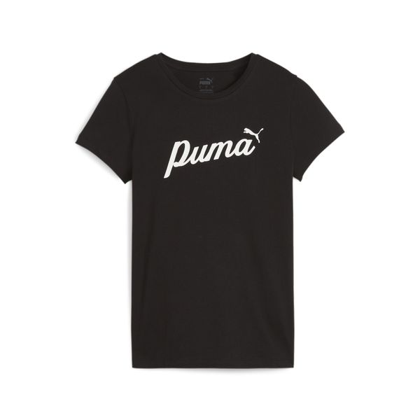 PUMA PUMA Funkcionalna majica 'ESS+'  črna / bela