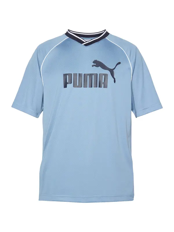 PUMA PUMA Funkcionalna majica 'ESS'  dimno modra / črna / bela