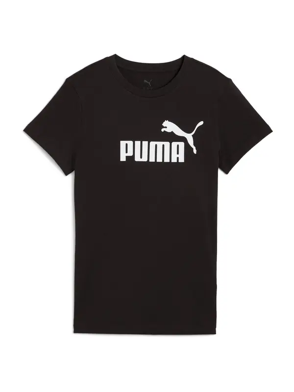 PUMA PUMA Funkcionalna majica 'ESS No. 1'  črna / bela