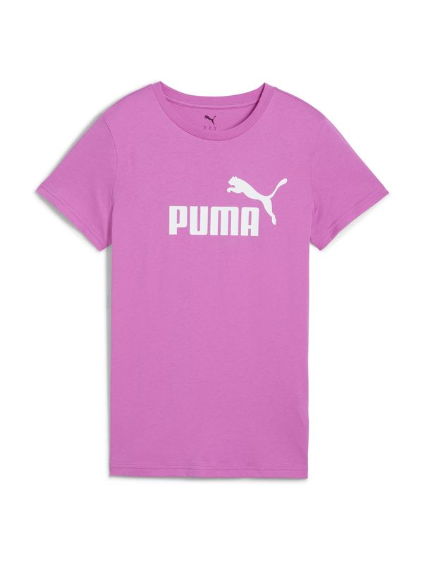 PUMA PUMA Funkcionalna majica 'ESS No. 1'  neonsko lila / bela