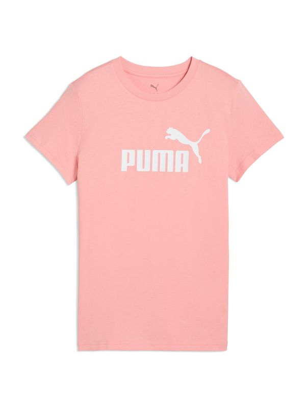 PUMA PUMA Funkcionalna majica 'ESS No. 1'  svetlo roza / bela