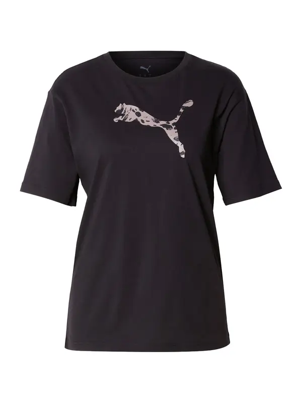 PUMA PUMA Funkcionalna majica 'ESS'  siva / črna