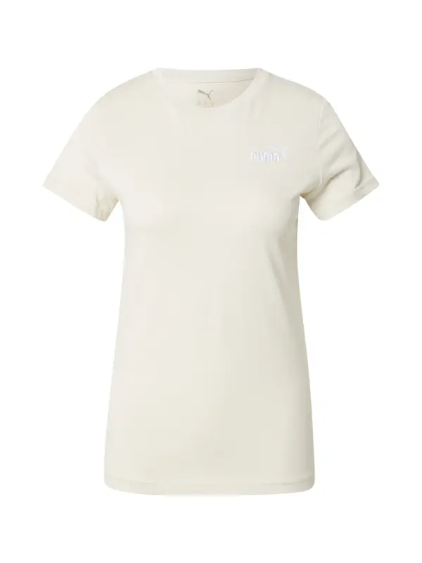 PUMA PUMA Funkcionalna majica 'ESS Small No. 1'  bela / naravno bela